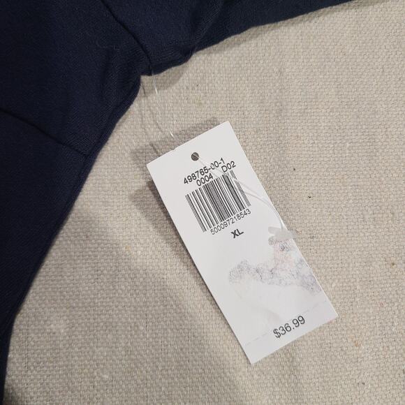 NWT Old Navy Fit Flare Twist Front Cut Out Long Sleeve Maxi Dress Blue Size XL - Picture 11 of 11